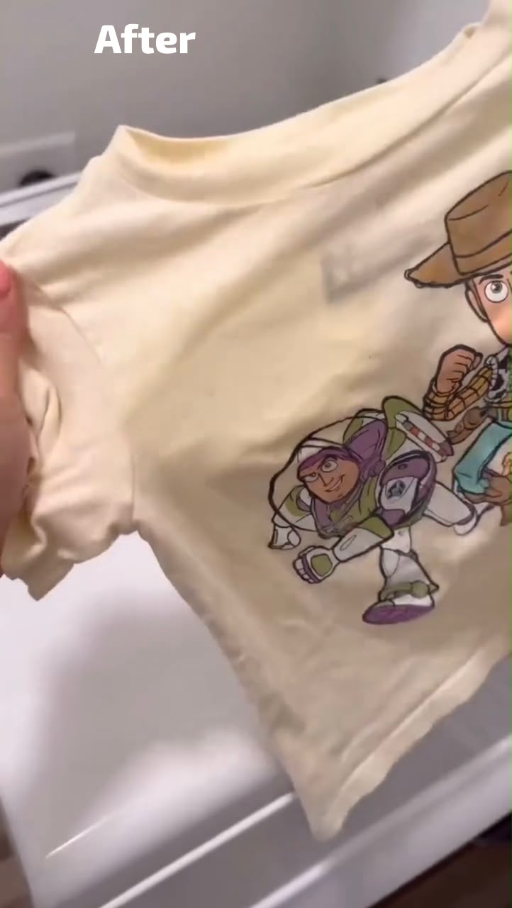 The same shirt clean, after Cleanza